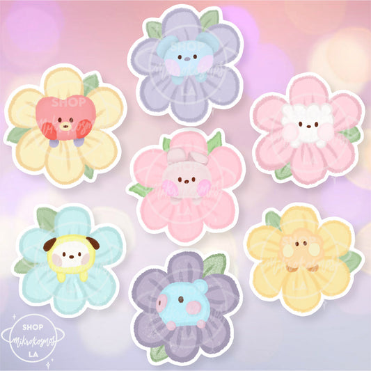 BT21 mini I flower stickers