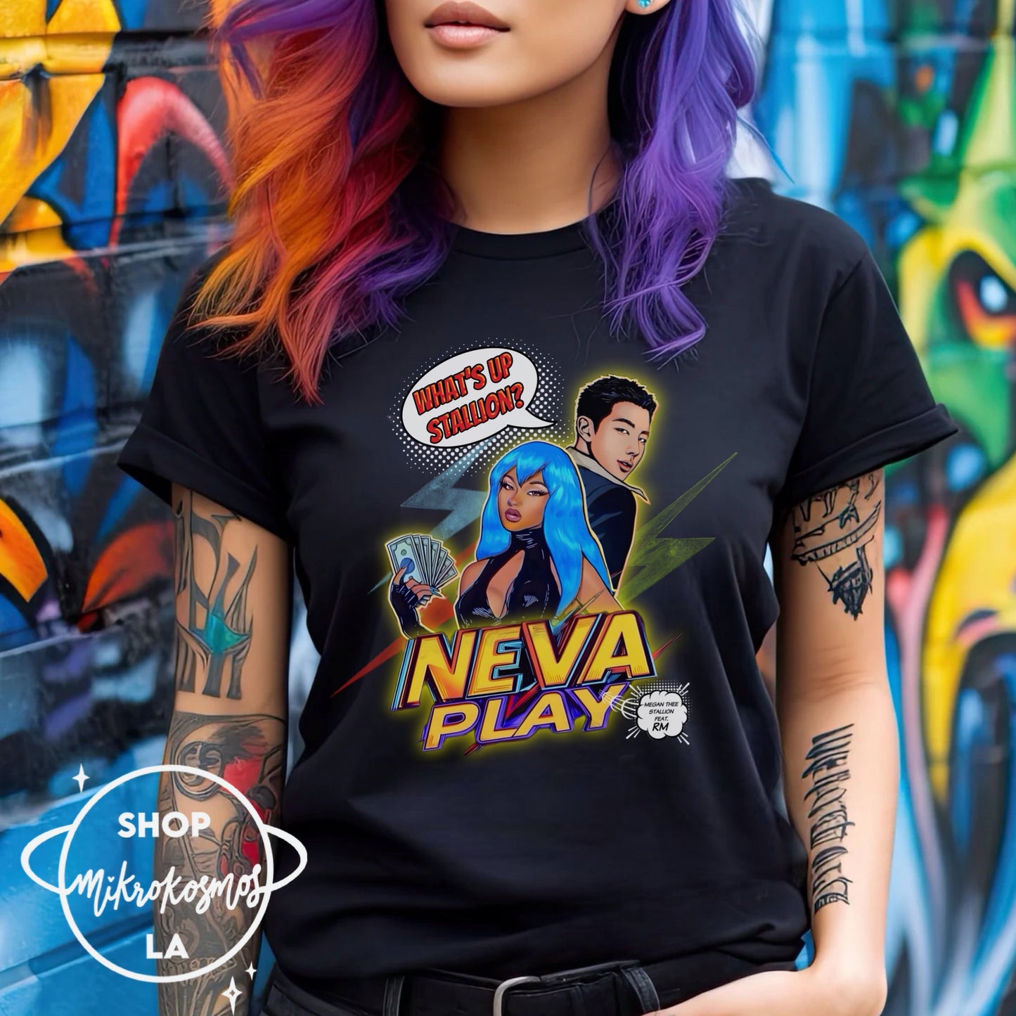 'Neva Play' Inspired Unisex t-shirt Megan Thee Stallion Ft. RM of BTS