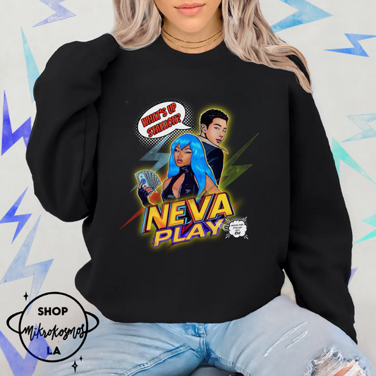 'Neva Play' inspired unisex Crew neck sweater Megan thee stallion feat. RM of BTS